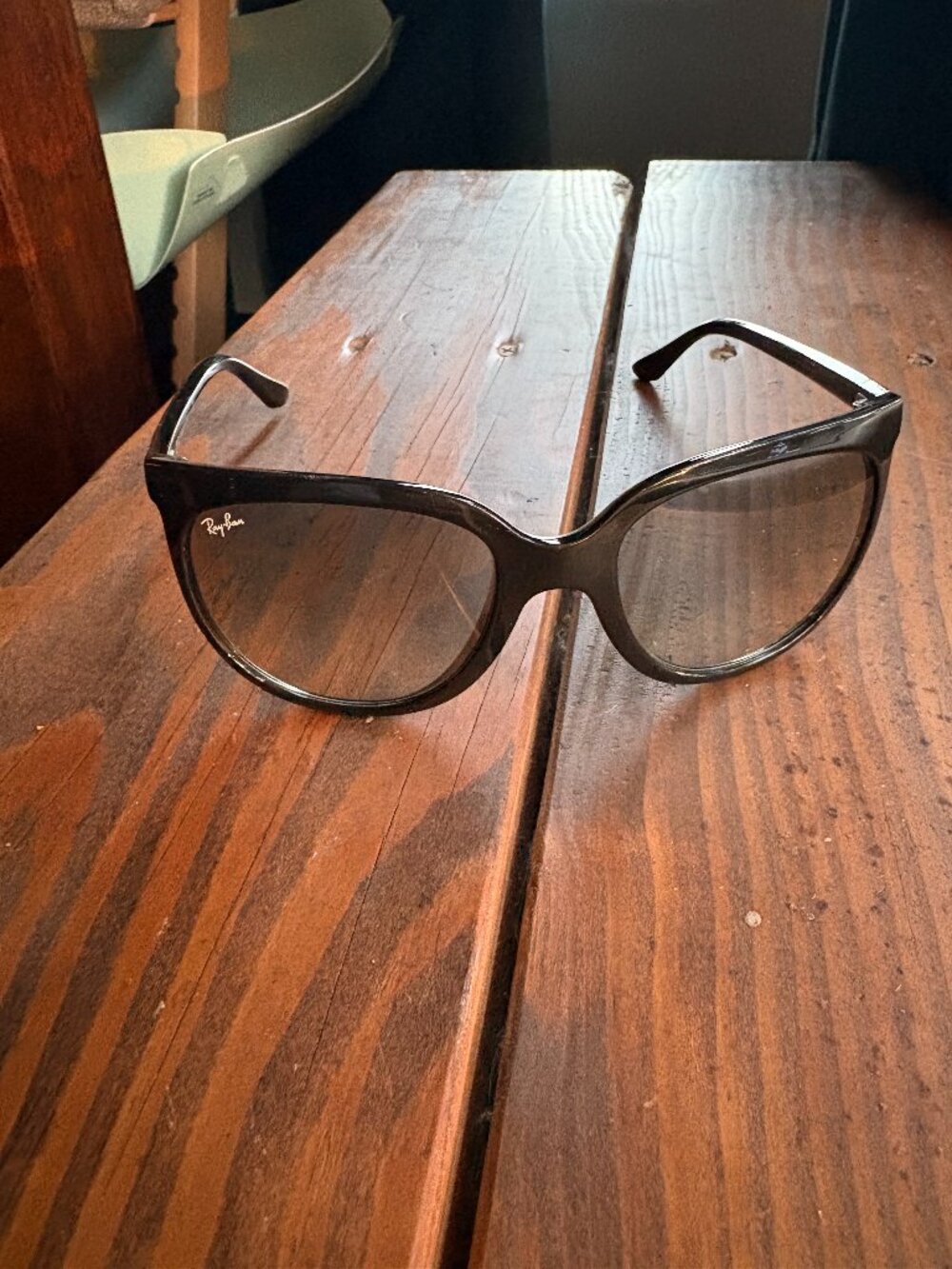 Ray-Ban RB4126 Cats 1000 Black Gray Gradient Oversized Sunglasses